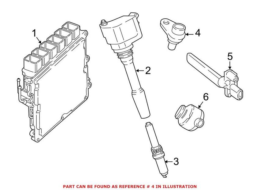 BMW Engine Camshaft Position Sensor 13627633958